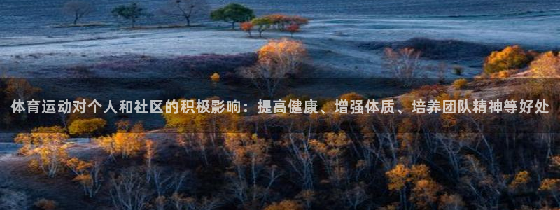 MK体育官方正版app官方：体育运动对个人和社区的积极影响：